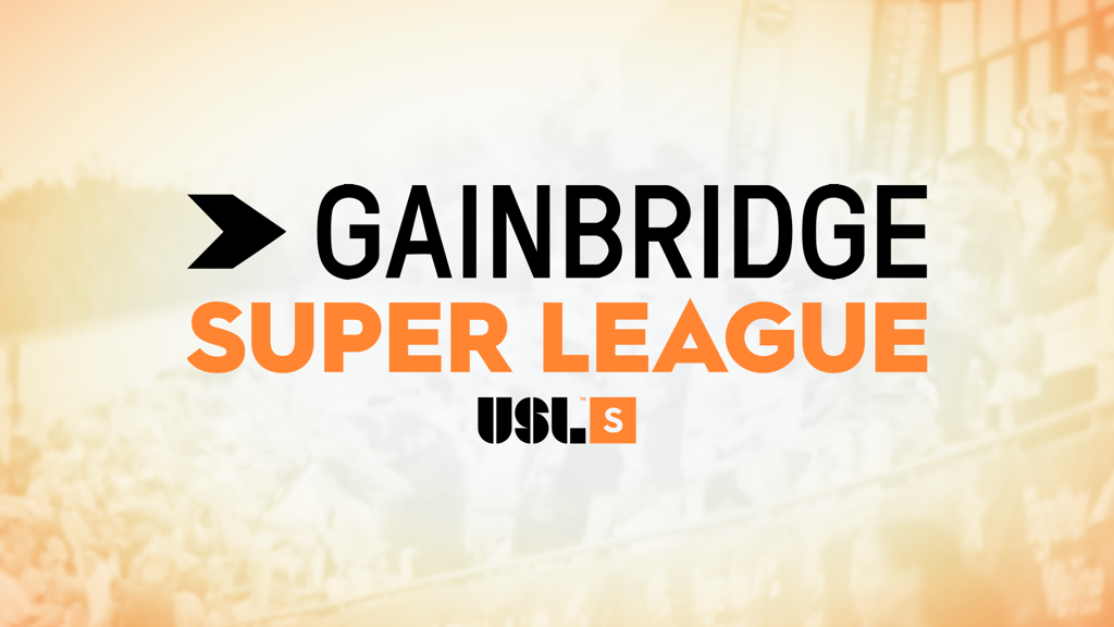 The official Gainbridge Super League logo represents the historic naming rights partnership between USL and Gainbridge®, marking the first entitlement deal for a professional soccer league in the United States. Sporting Jax kicks off their inaugural season tonight at Hodges Stadium. Credit: USL Gainbridge Super League
